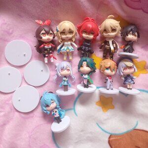 Genshin Impact Mini Figurines Lot Of 10